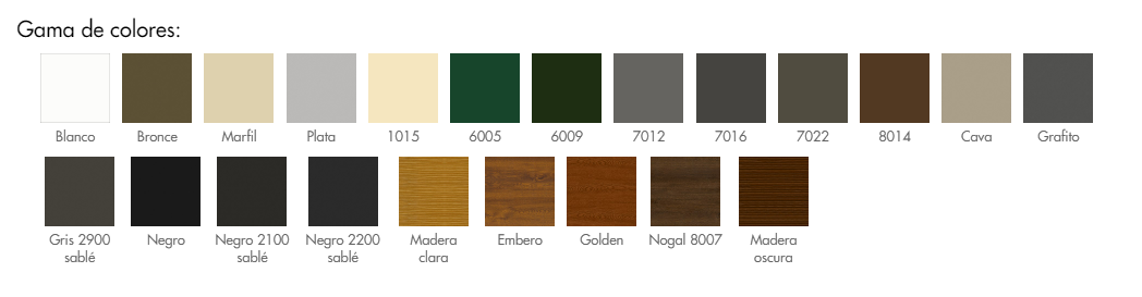 Persiana de Aluminio Lama Curva CS 45 LS Persianas de Miguel