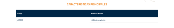 A510008 Módulo de ampliación