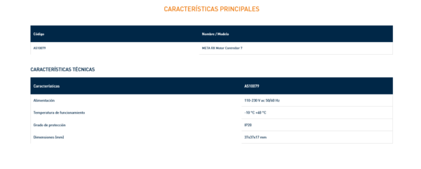 A510079 META RX Motor Controller 7