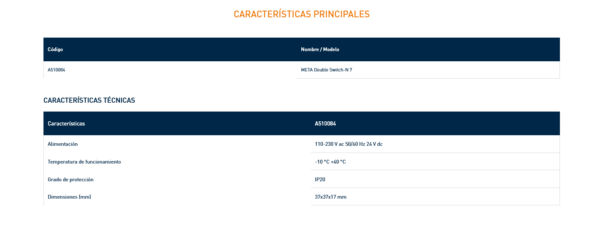 A510084 META Double Switch-N 7